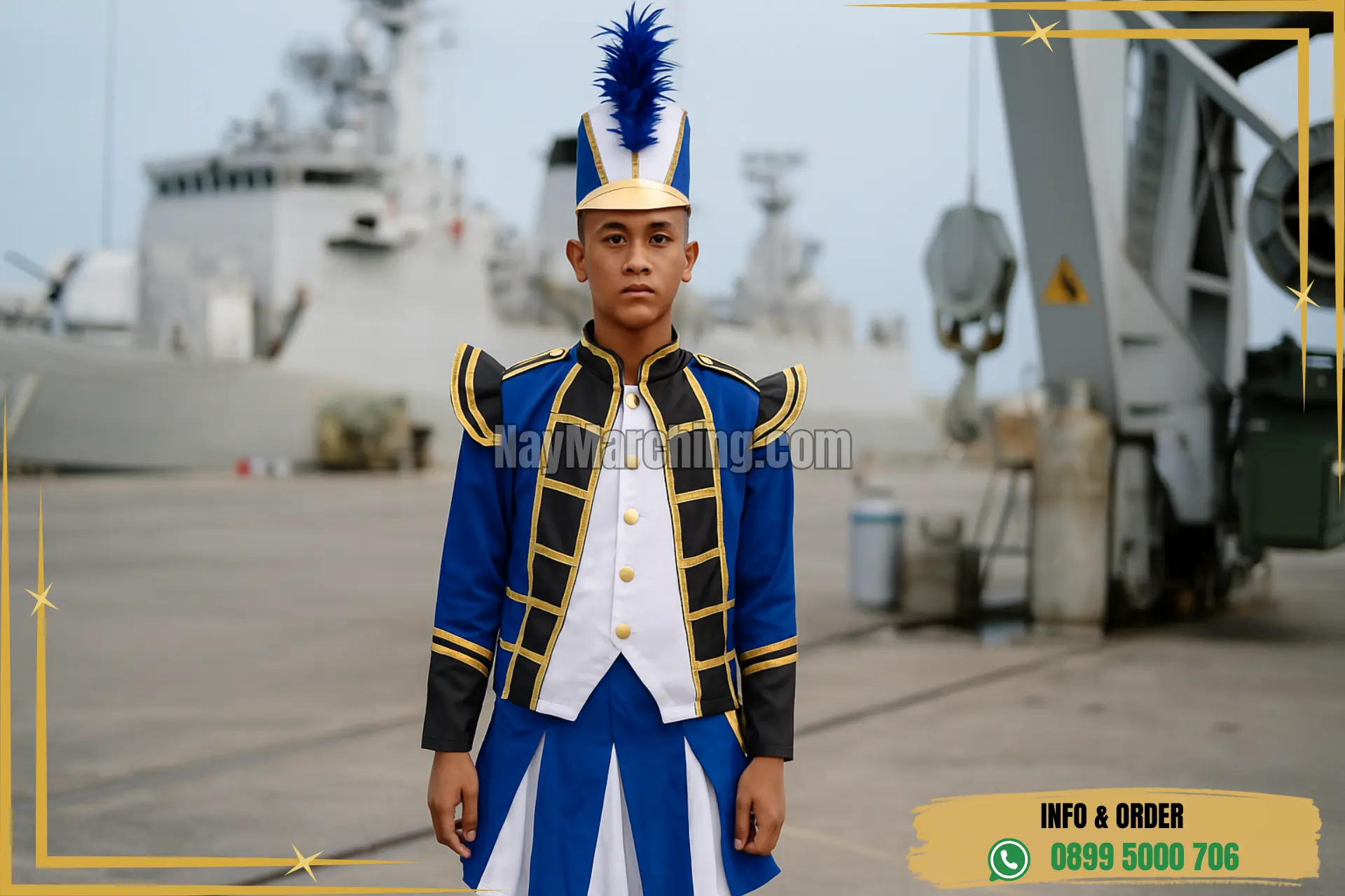 Baju Drumband Angkatan Laut Di Jawa Tengah Kebumen Gombong Desa Gombong