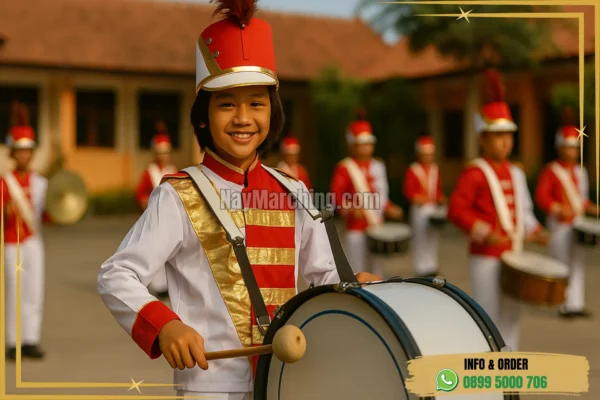 Baju Seragam Drumband SD Terbaik di Jawa Tengah Kebumen Poncowarno Desa Kebapangan