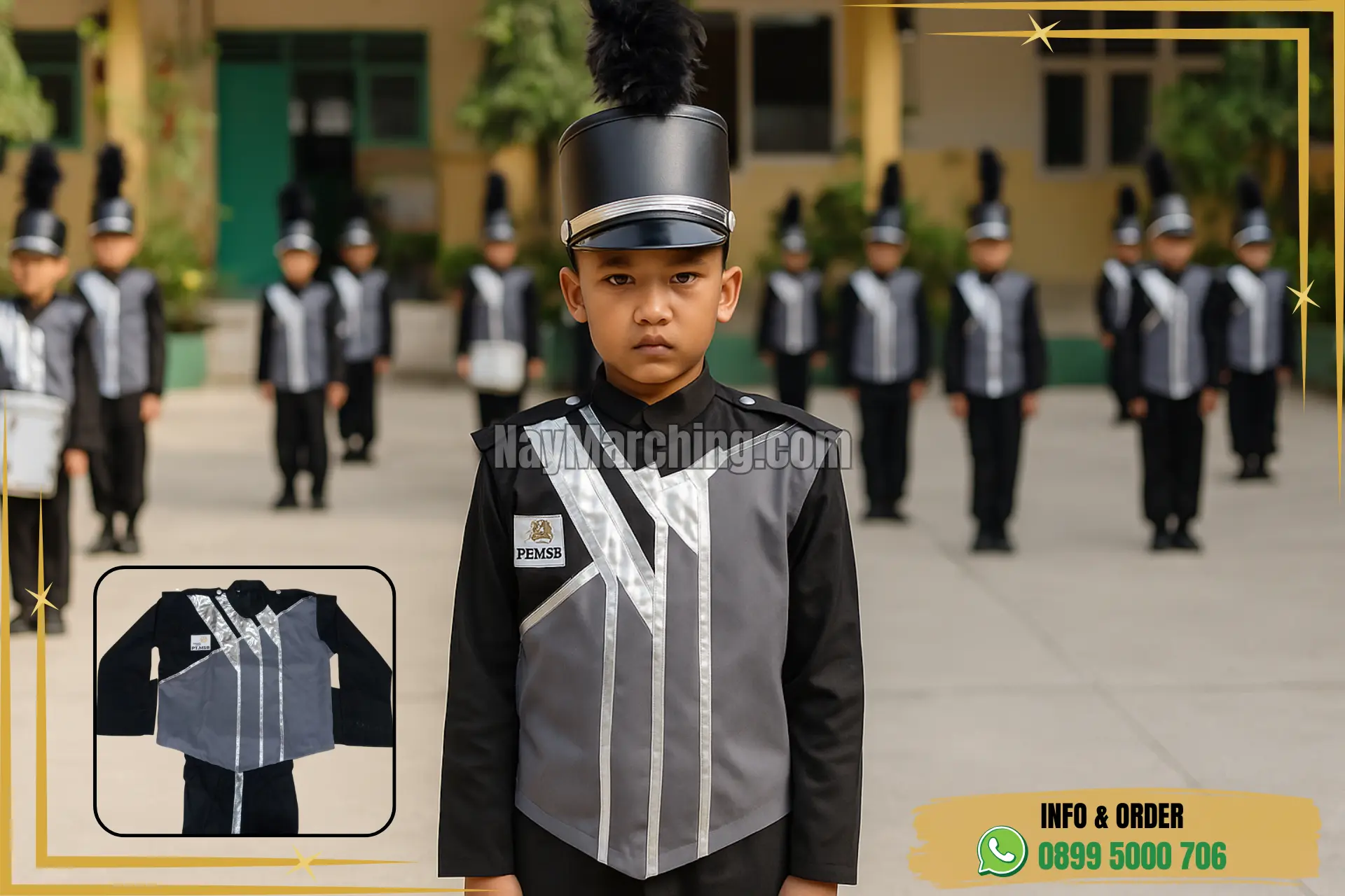 Kostum Drumband Anak Sd Di Jawa Tengah Klaten Juwiring Desa Gondangsari