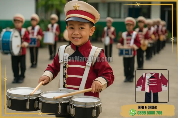 Kostum Drumband Anak Tk di Jawa Tengah Klaten Juwiring Desa Juwiring